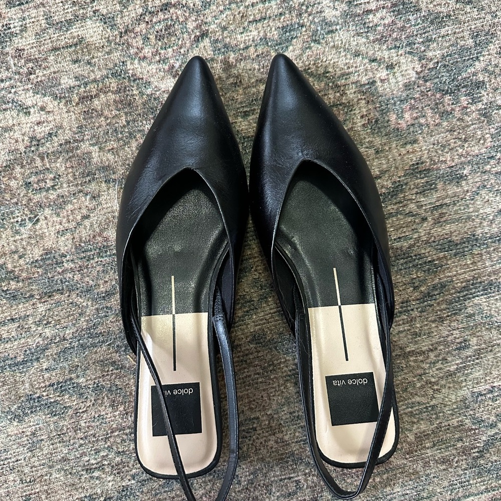 Dolce Vita Black Pointed Toe Flats